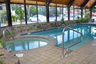 Indoor swimming pool at Valley Forge Inn in Pigeon Forge