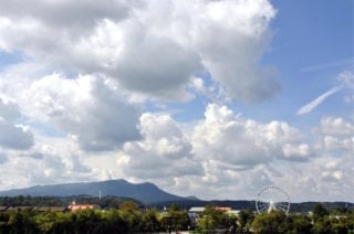 Beautiful photo of The Island and the mountains in Pigeon Forge Tenn.