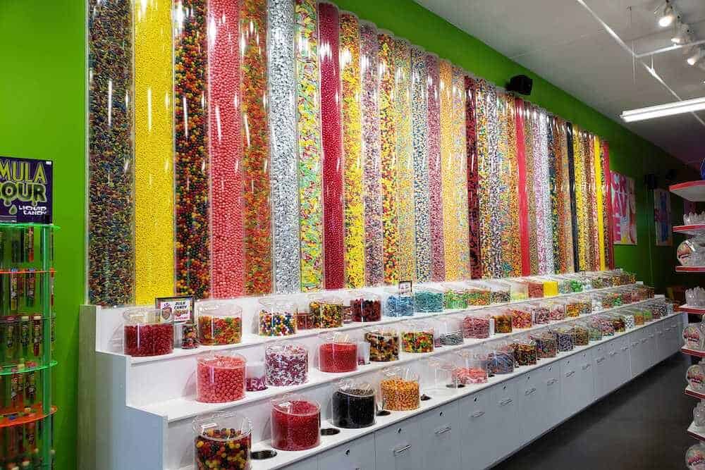 candy wall at crave golf club