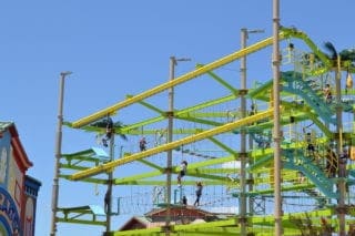 rope course at the island