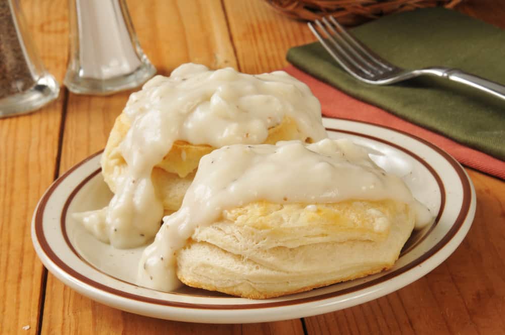 Biscuits and gravy breakfast from Valley Forge Inn