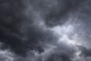 dark rain cloud in the sky